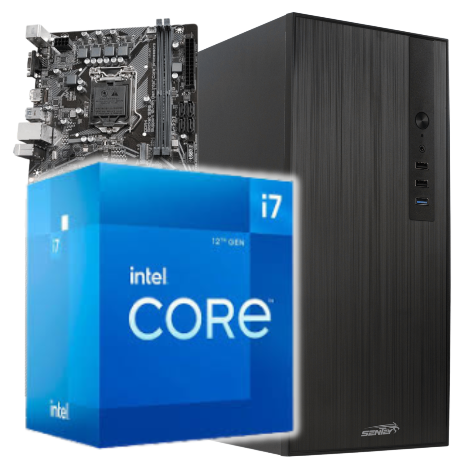 PC INTEL I7 12700 H610 16GB 480GB GABINETE KIT
